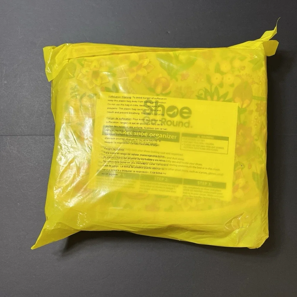 Shoe Go Round Shoe Storage Organizer Floral 12 Pockets New Sealed